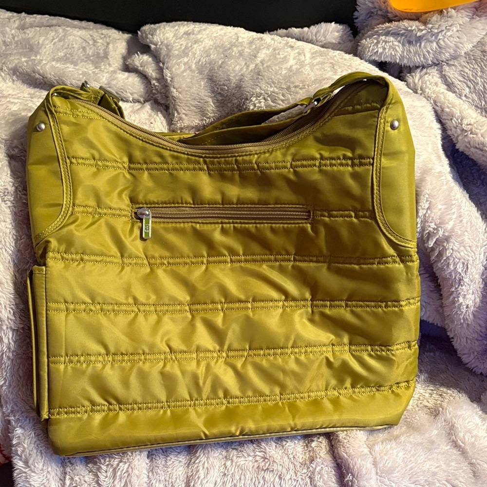 NWT-Lug Crossbody Bag in Mustard green